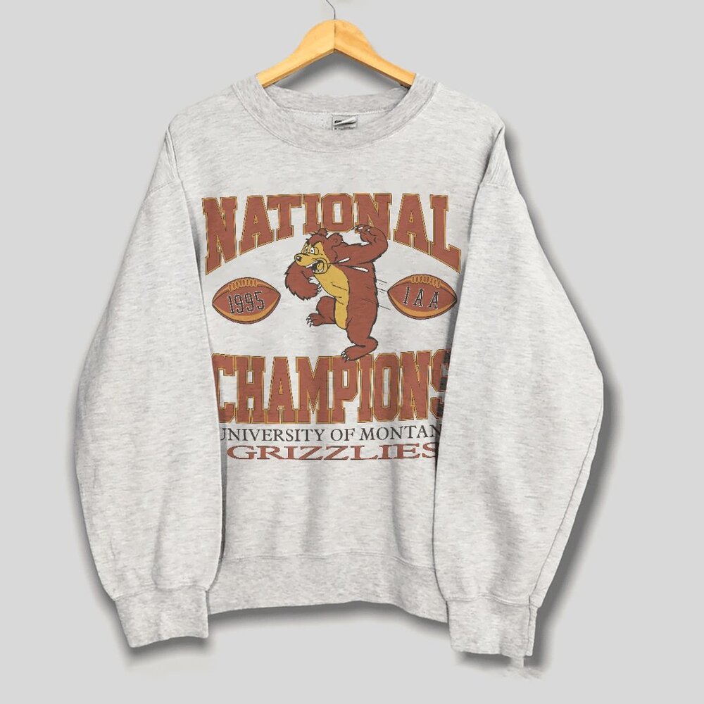 90s The University Of Montana Grizzlies Sweatshirt, Montana Grizzlies Football